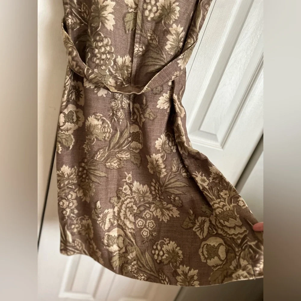 Vintage 50s linen sheath dress - Picture 12 of 16